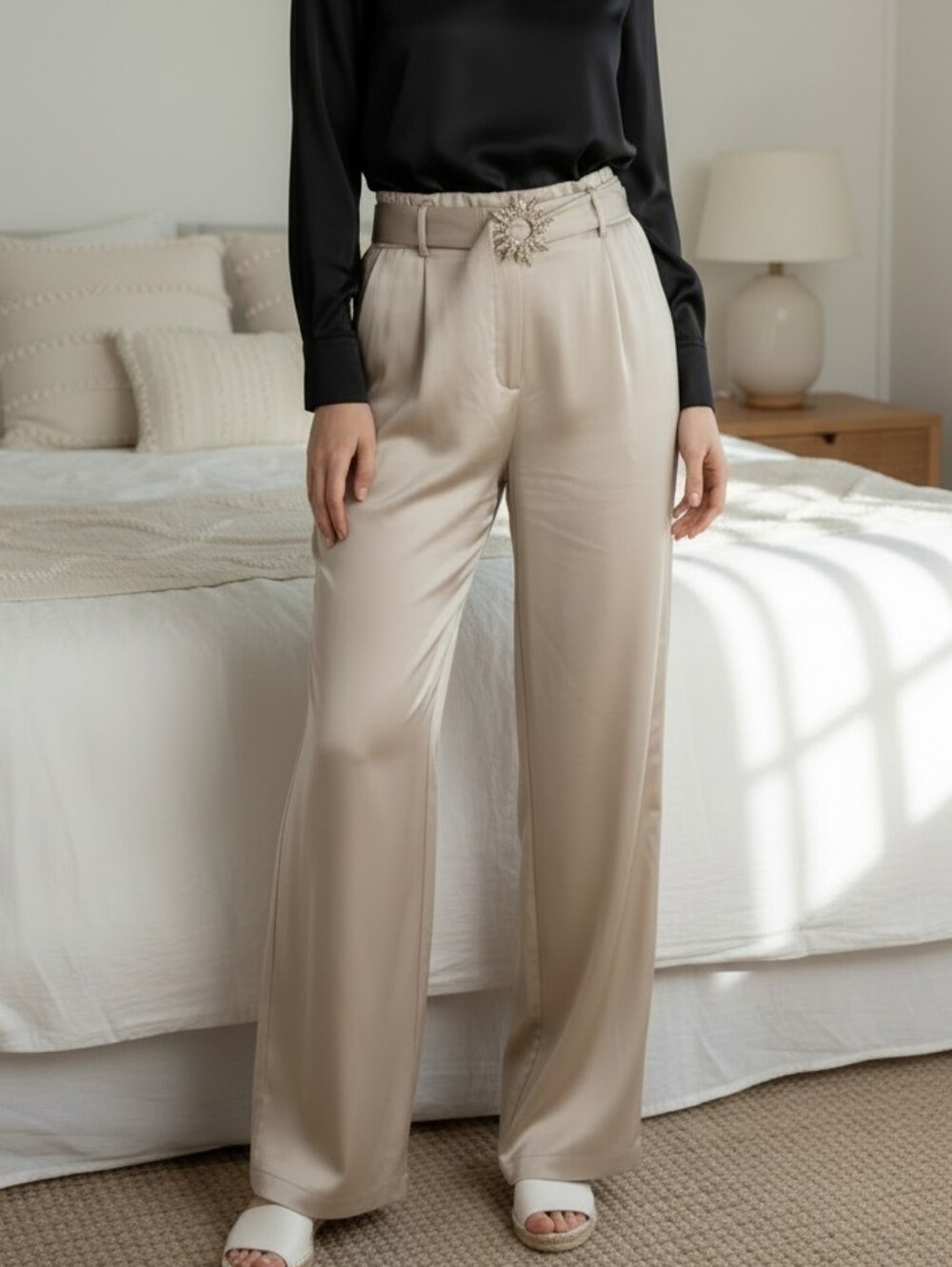 Milk & Honey Wide-Leg Trousers